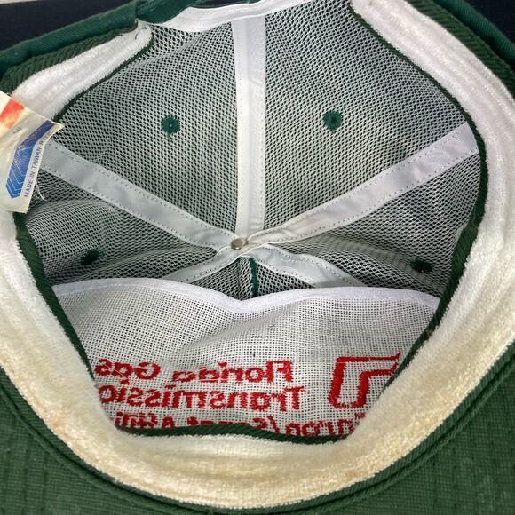 Vintage Florida Gas Transmission Trucker‎ Snapback Hat Cap Mens Green - Picture 8 of 10